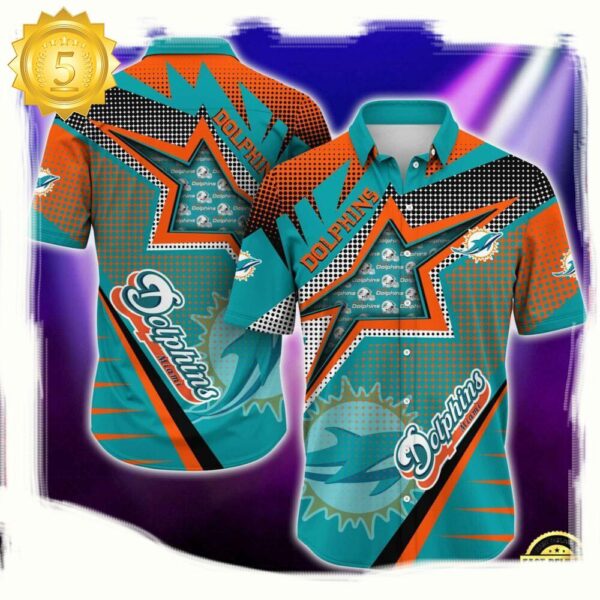 NFL Miami Dolphins Special Football Team New Design Hawaiian Shirt - available at - rugbyfanstore.com