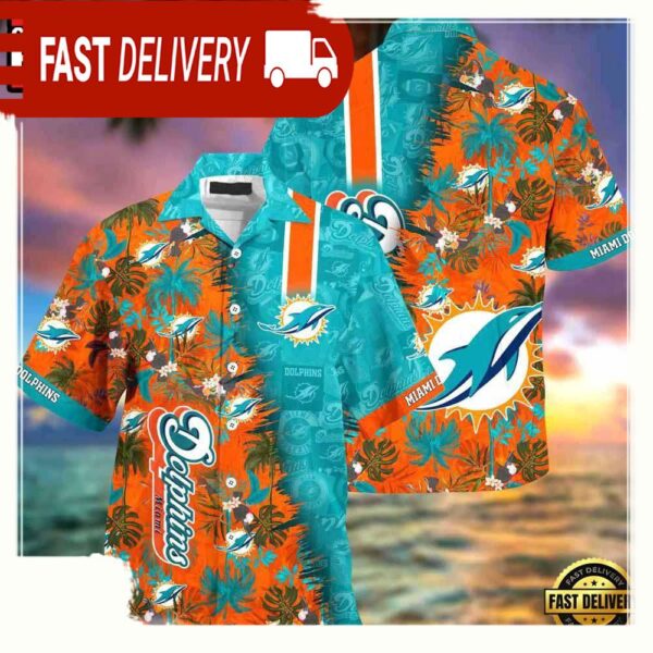 NFL Miami Dolphins Summer Beach Hawaiian Shirt For Men Women - available at - rugbyfanstore.com