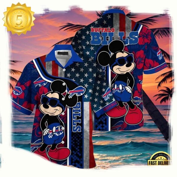 NFL Mickey Mouse Buffalo Bills Hawaiian Shirt - available at - rugbyfanstore.com