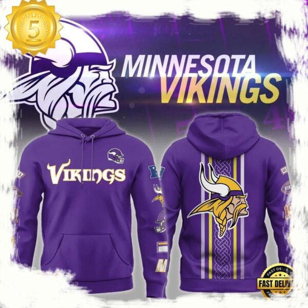 NFL Minnesota Vikings Absolute New Design 3D Hoodie - available at - rugbyfanstore.com