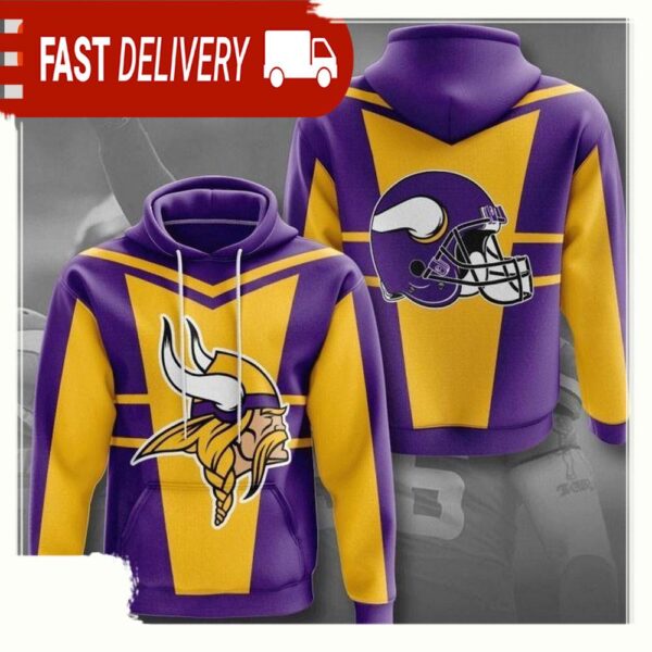 NFL Minnesota Vikings All Over Print Unisex Hoodie For Men Women - available at - rugbyfanstore.com