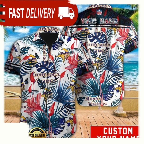 NFL Minnesota Vikings Custom Hawaiian Shirt For Men Women - available at - rugbyfanstore.com