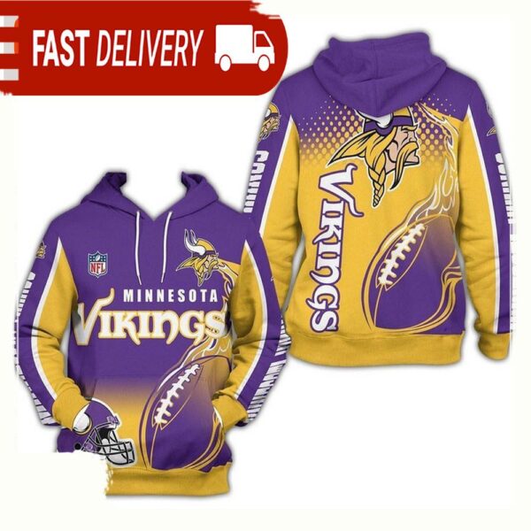 NFL Minnesota Vikings Fullover Unisex Hoodie Limited Edition - available at - rugbyfanstore.com