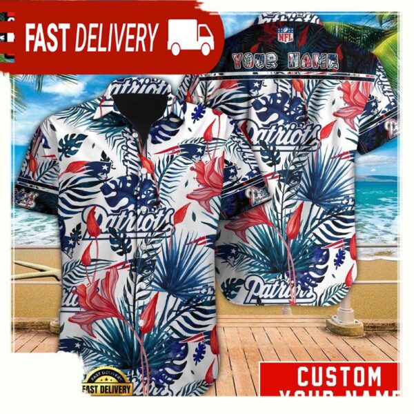 NFL New England Patriots Custom Hawaiian Shirt For Men Women - available at - rugbyfanstore.com