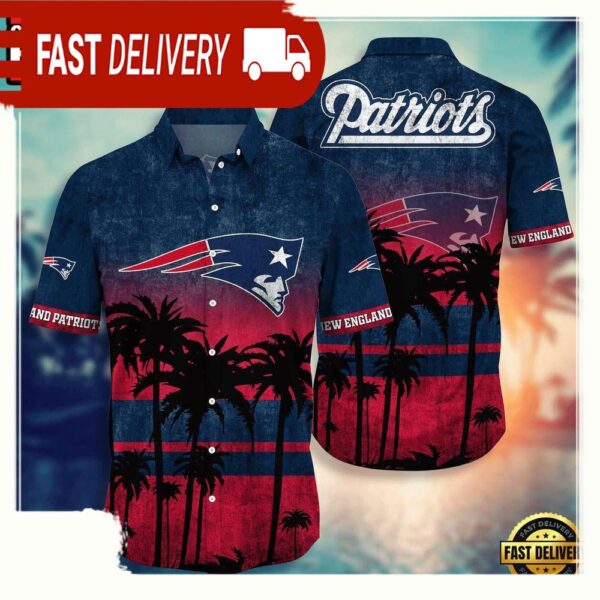 NFL New England Patriots Hawaiian Shirt - available at - rugbyfanstore.com