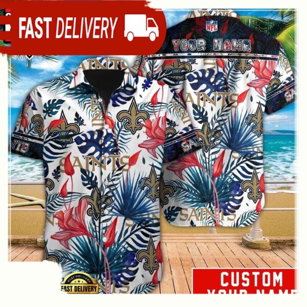 NFL New Orleans Saints Custom Hawaiian Shirt For Men Women - available at - rugbyfanstore.com