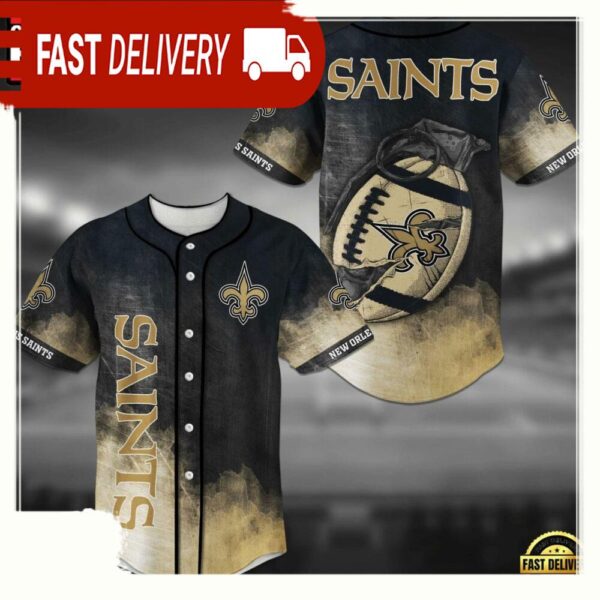 NFL New Orleans Saints New Design Baseball Jersey Shirt - available at - rugbyfanstore.com