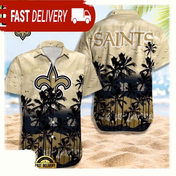 NFL New Orleans Saints Retro Aloha Shirts For Men Women - available at - rugbyfanstore.com