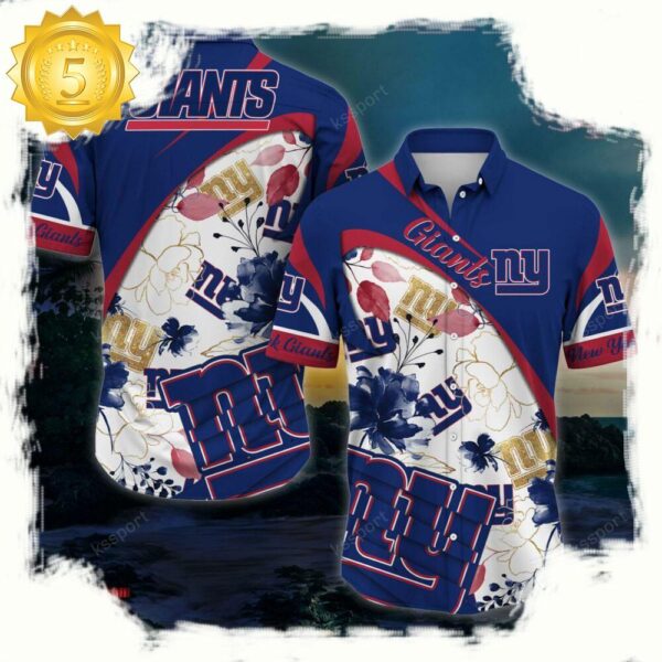 NFL New York Giants New Arrivals Football Summer Hawaii Shirt - available at - rugbyfanstore.com