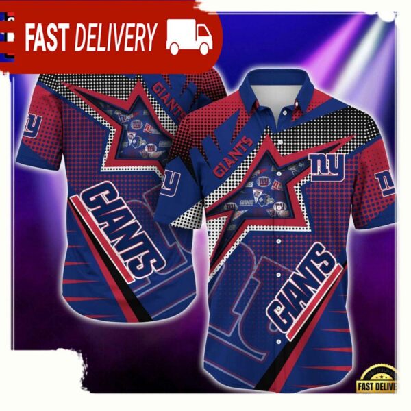 NFL New York Giants Special Football Team New Design Hawaiian Shirt - available at - rugbyfanstore.com