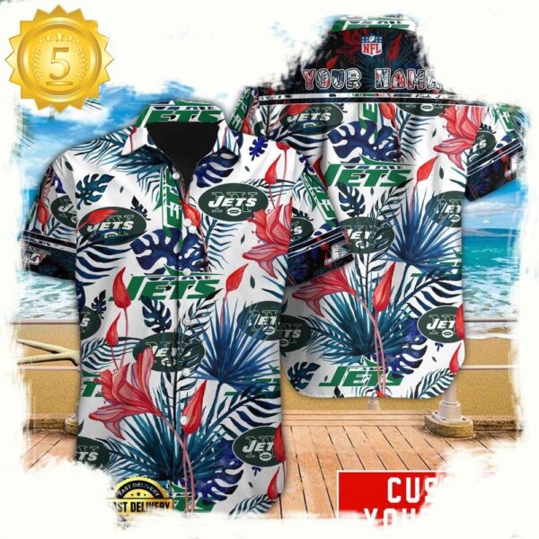 NFL New York Jets Custom Hawaiian Shirt For Men Women - available at - rugbyfanstore.com