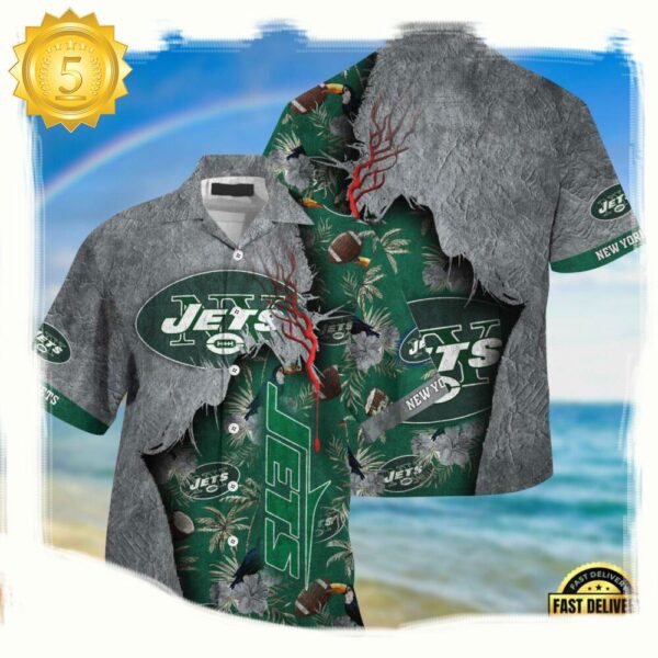 nfl new york jets football Team Logo New Design hawaii shirt - available at - rugbyfanstore.com