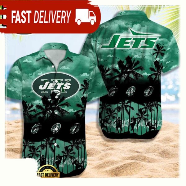 NFL New York Jets Retro Aloha Shirts For Men Women - available at - rugbyfanstore.com