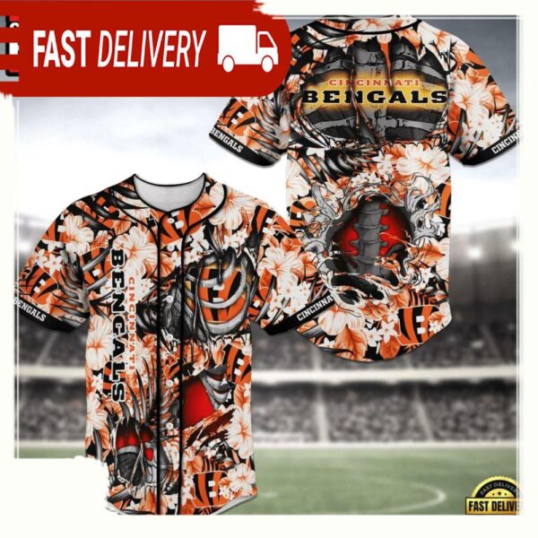 NFL NFL Cincinnati Bengals New Design Baseball Jersey Shirts - available at - rugbyfanstore.com