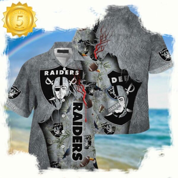 nfl oakland raiders football Team Logo New Design hawaii shirt - available at - rugbyfanstore.com