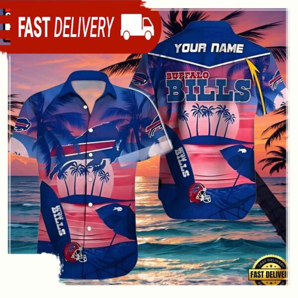 NFL Personalized Buffalo Bills Hawaiian Shirt - available at - rugbyfanstore.com