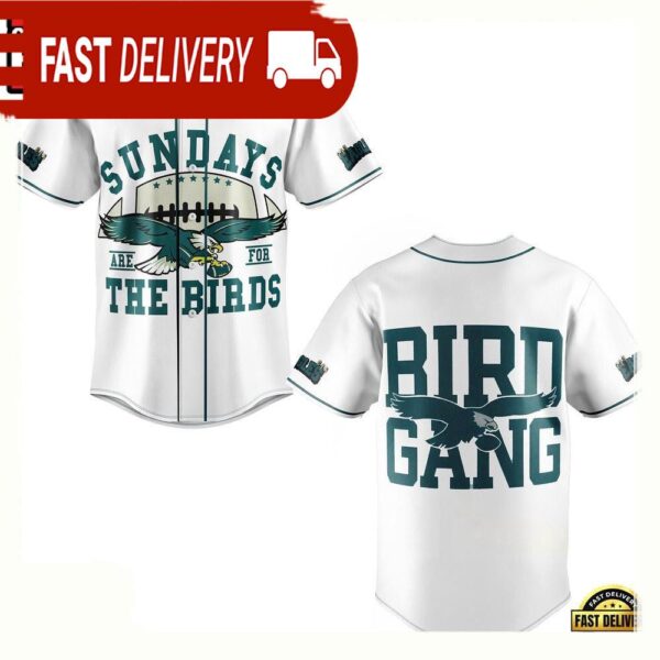 NFL Philadelphia Eagles Bird Gang Baseball Jersey - available at - rugbyfanstore.com