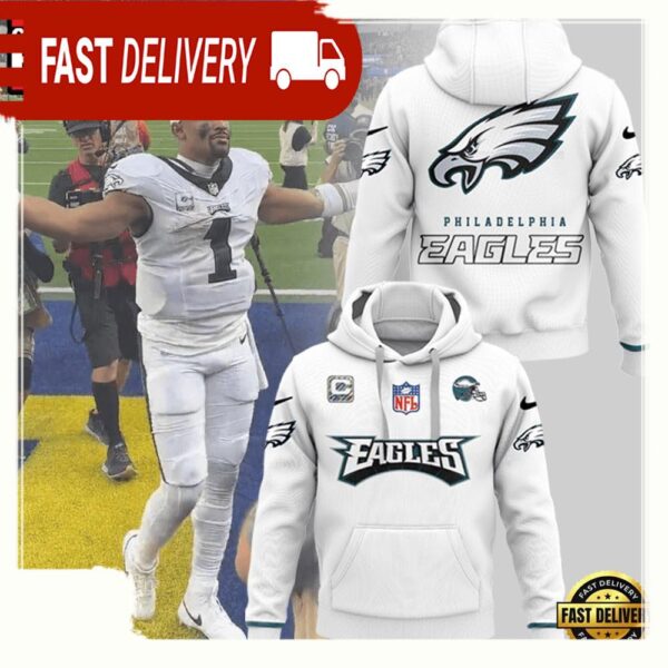 NFL Philadelphia Eagles Football Team Jalen Hurts New Design 3D Hoodie - available at - rugbyfanstore.com