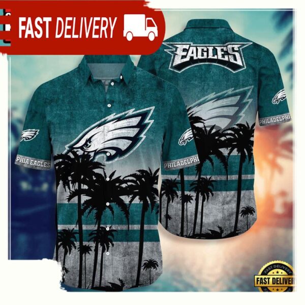 NFL Philadelphia Eagles Hawaiian Shirt - available at - rugbyfanstore.com