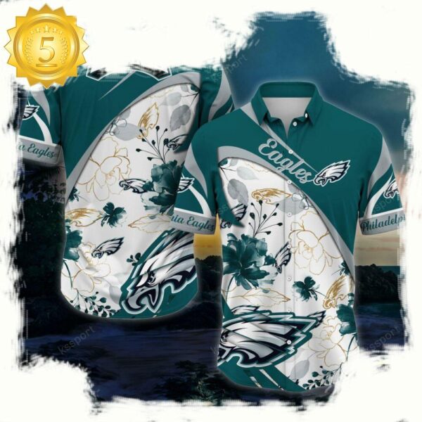 NFL Philadelphia Eagles New Arrivals Football Summer Hawaii Shirt - available at - rugbyfanstore.com