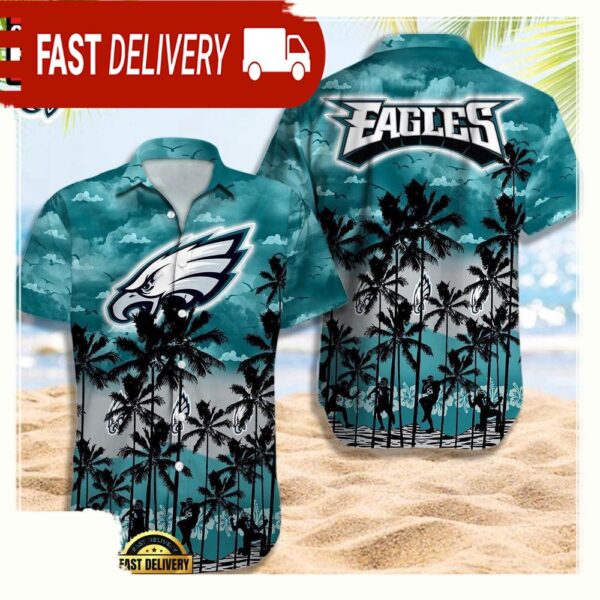 NFL Philadelphia Eagles Retro Aloha Shirts For Men Women - available at - rugbyfanstore.com