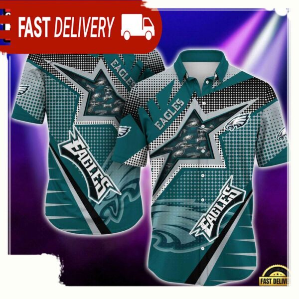 NFL Philadelphia Eagles Special Football Team New Design Hawaiian Shirt - available at - rugbyfanstore.com