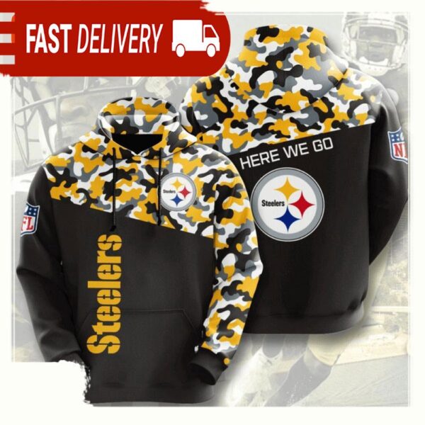 NFL Pittsburgh Steelers All Over Print Unisex Hoodie For Men Women - available at - rugbyfanstore.com