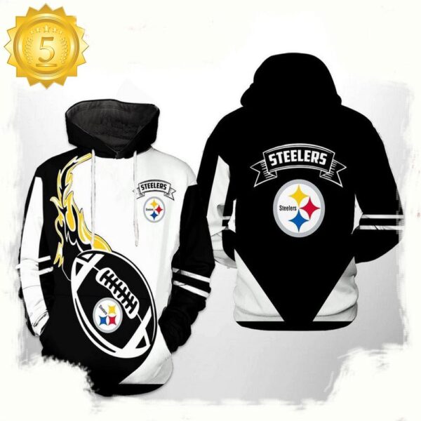 NFL Pittsburgh Steelers Classic All Over Print Unisex Hoodie - available at - rugbyfanstore.com