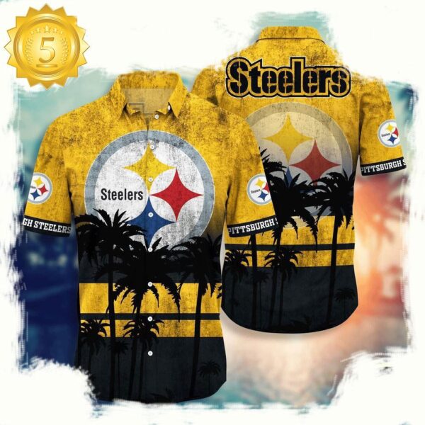 NFL Pittsburgh Steelers Hawaiian Shirt - available at - rugbyfanstore.com