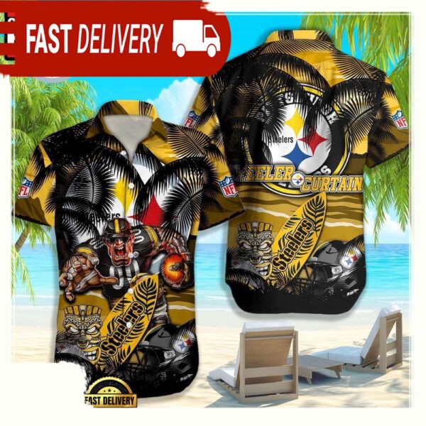 NFL Pittsburgh Steelers Hawaiian Shirt For Men Women - available at - rugbyfanstore.com