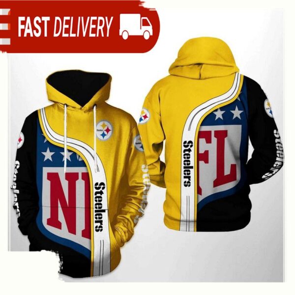 NFL Pittsburgh Steelers Team All Over Print Unisex Hoodie - available at - rugbyfanstore.com