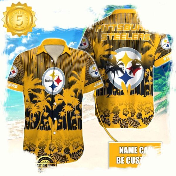 NFL Pittsburgh Steelers Vintage Style Custom Aloha Shirts For Men Women - available at - rugbyfanstore.com