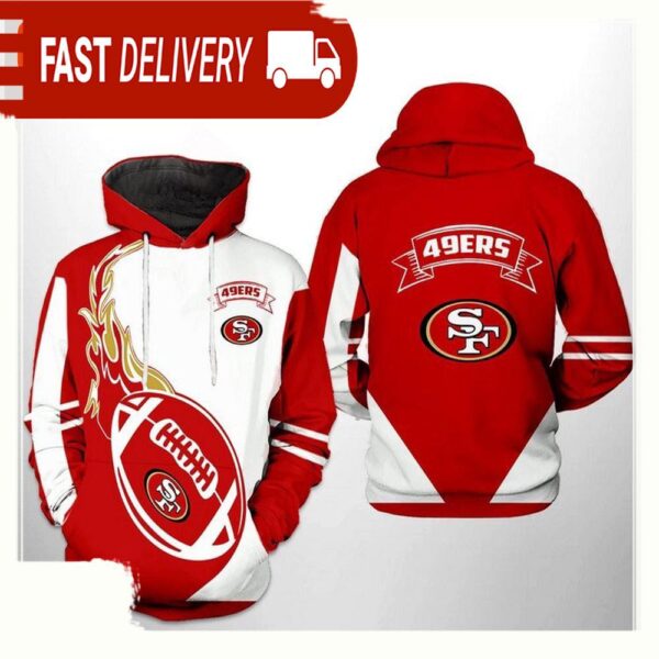 NFL San Francisco 49ers Classic All Over Print Unisex Hoodie - available at - rugbyfanstore.com