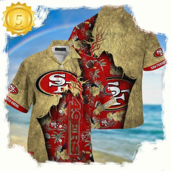 nfl san francisco 49ers football Team Logo New Design hawaii shirt - available at - rugbyfanstore.com