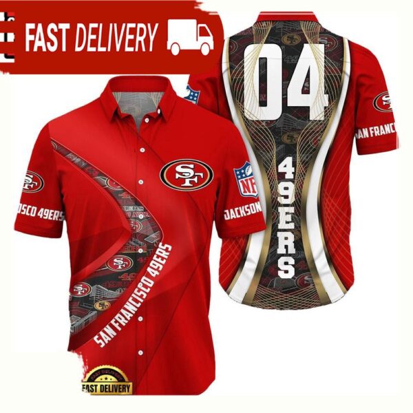 NFL San Francisco 49ersCustom Name Number New Design Hawaiian Shirt For Men Women - available at - rugbyfanstore.com