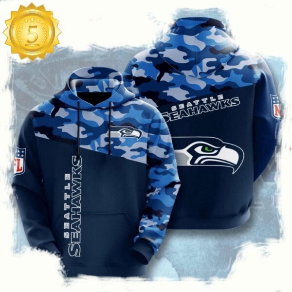 NFL Seattle Seahawks All Over Print Unisex Hoodie For Men Women - available at - rugbyfanstore.com