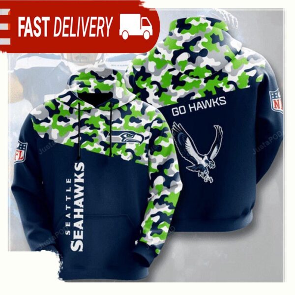 NFL Seattle Seahawks All Over Print Unisex Hoodie For Men Womens - available at - rugbyfanstore.com