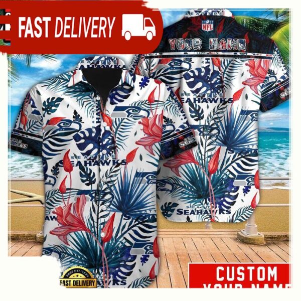 NFL Seattle Seahawks Custom Hawaiian Shirt For Men Women - available at - rugbyfanstore.com