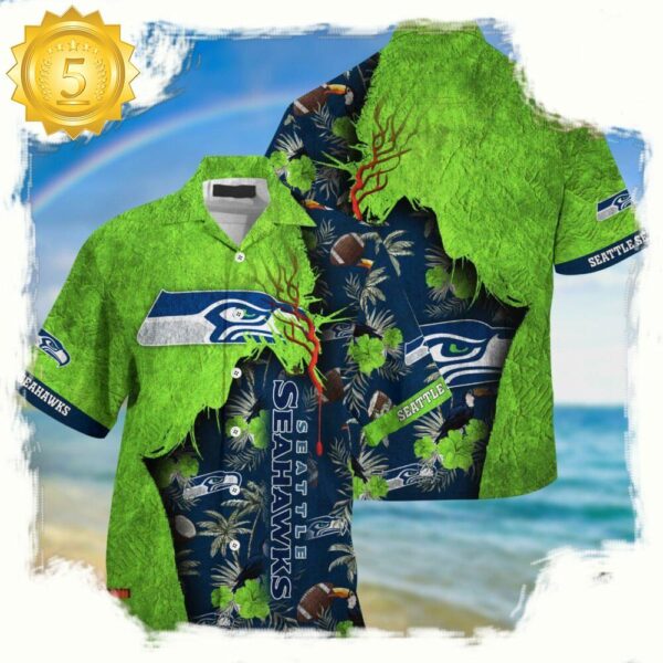 nfl seattle seahawks football Team Logo New Design hawaii shirt - available at - rugbyfanstore.com