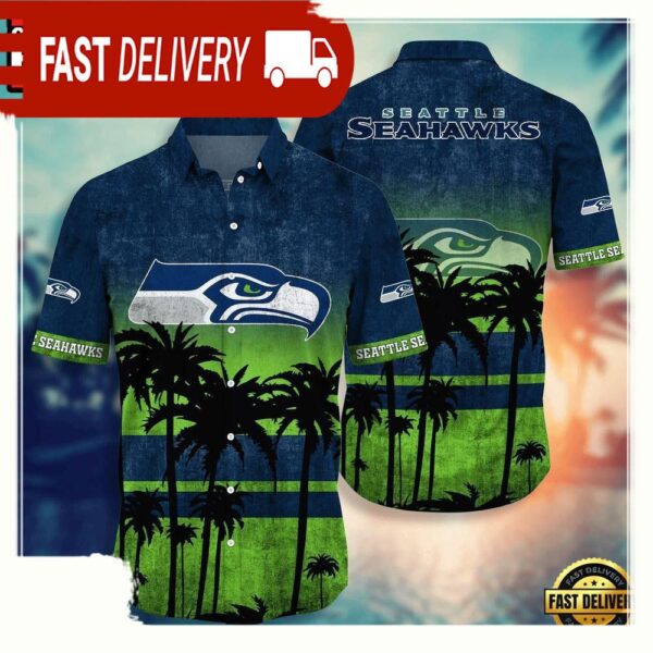 NFL Seattle Seahawks Hawaiian Shirt - available at - rugbyfanstore.com