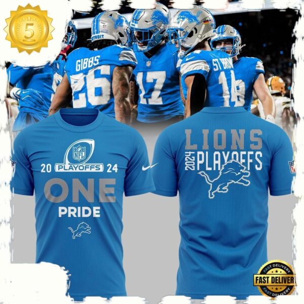 NFL Super Bowl Detroit Lions Playoffs T Shirt - available at - rugbyfanstore.com