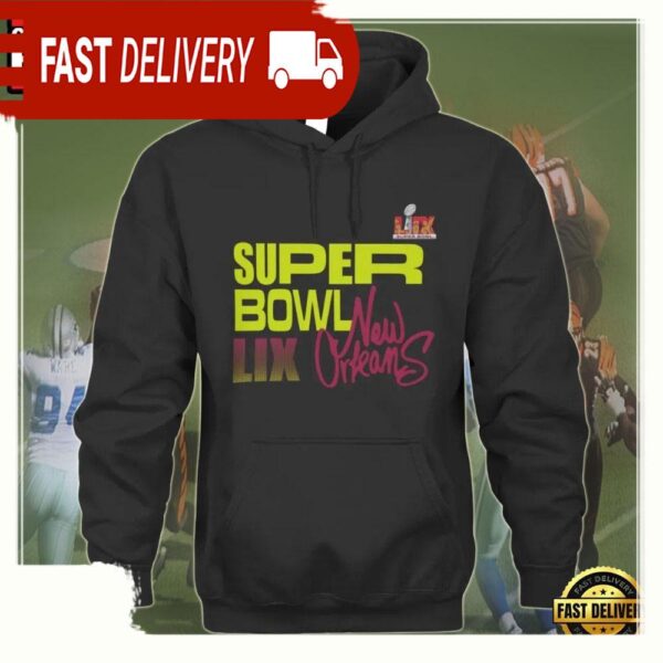 NFL Super Bowl LIX New Orleans 2025 3D Hoodie - available at - rugbyfanstore.com