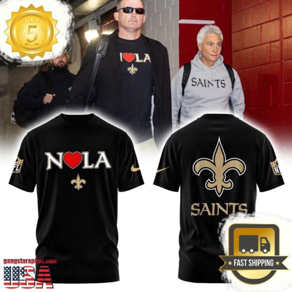 NFL Super Bowl New Orleans Saints Nola 2025 T Shirt - available at - rugbyfanstore.com