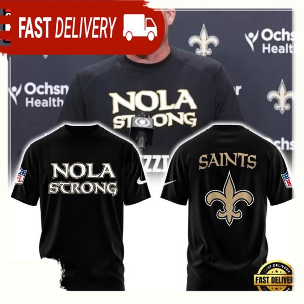 NFL Super Bowl New Orleans Saints NOLA Strong T Shirt - available at - rugbyfanstore.com