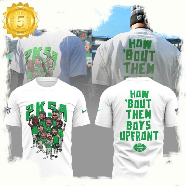 NFL Super Bowl Philadelphia Eagles Football 2025 2K Sa The Boys Upfront T Shirt - available at - rugbyfanstore.com