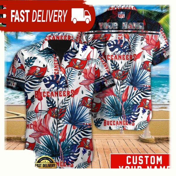 NFL Tampa Bay Buccaneers Custom Hawaiian Shirt For Men Women - available at - rugbyfanstore.com