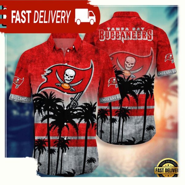 NFL Tampa Bay Buccaneers Hawaiian Shirt - available at - rugbyfanstore.com