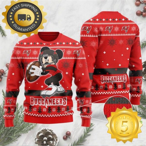 NFL Tampa Bay Buccaneers Mickey Mouse Ugly Christmas Sweater - available at - rugbyfanstore.com