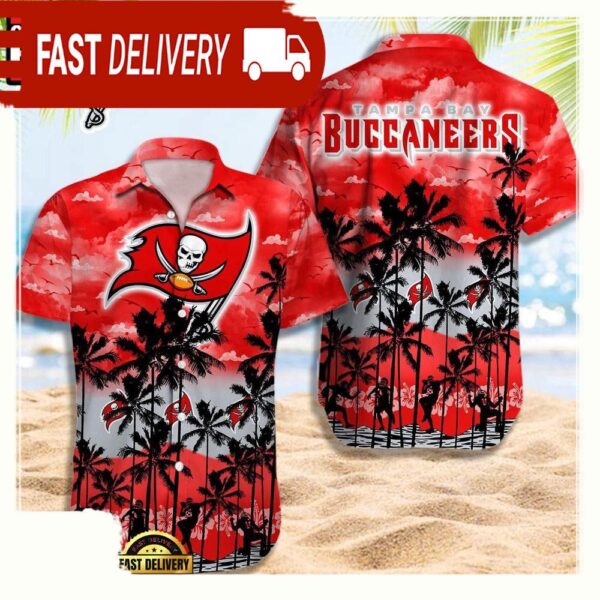 NFL Tampa Bay Buccaneers Retro Aloha Shirts For Men Women - available at - rugbyfanstore.com