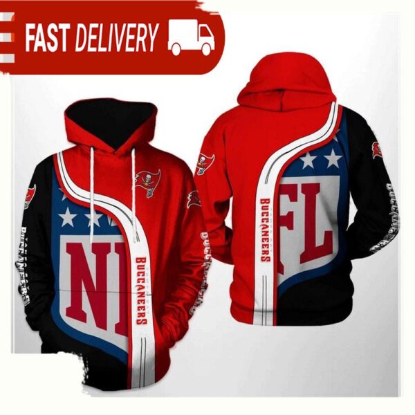 NFL Tampa Bay Buccaneers Team All Over Print Unisex Hoodie - available at - rugbyfanstore.com